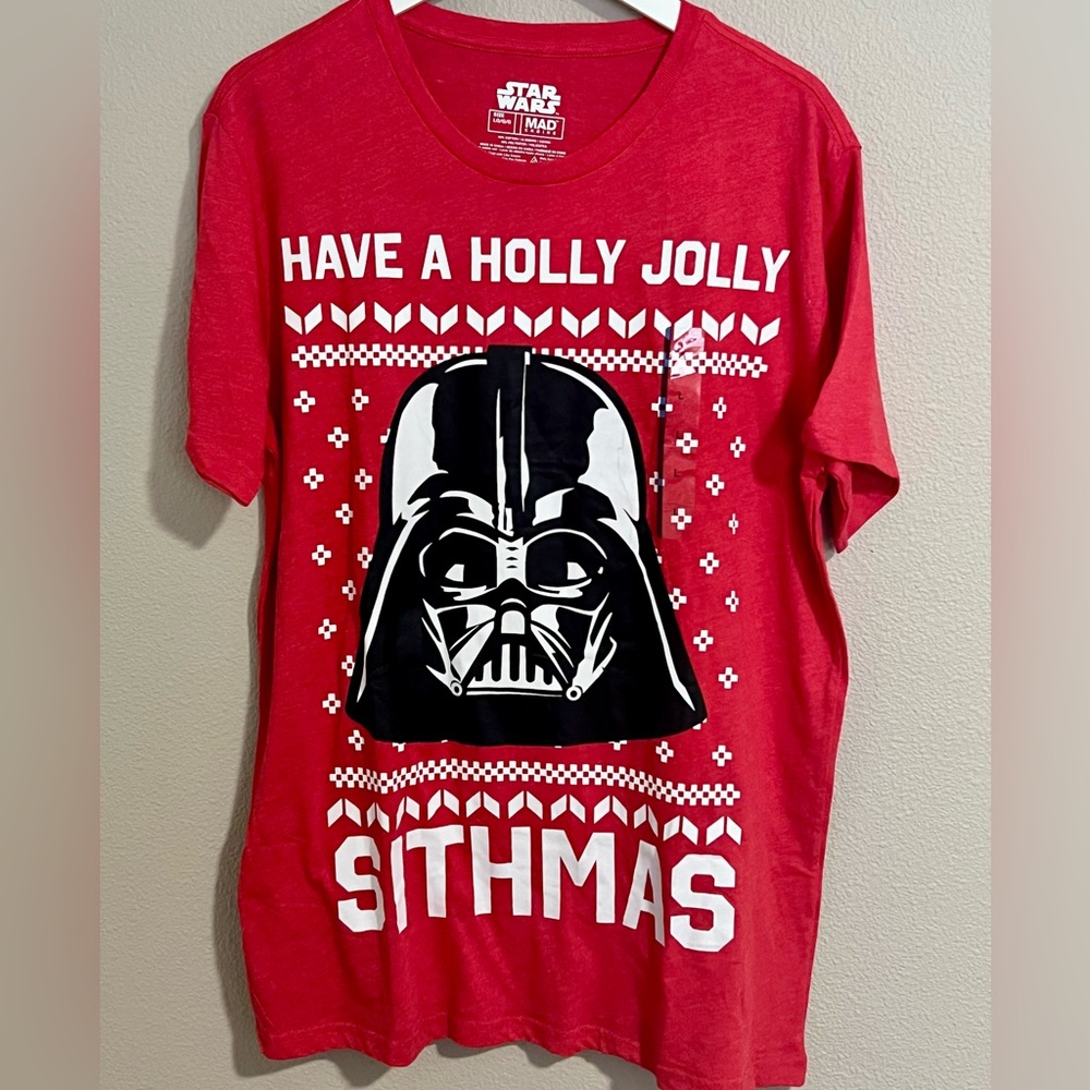 NWT MAD Engine Darth Vader Sithmas Holiday Shirt-Size Large